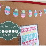 Egg Garland 150x150 Kindergarten Display Board #GluenGlitter