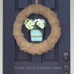 wreath 150x150 Easy Burlap Wreath Tutorial