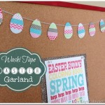Egg Garland thumb 150x150 Kindergarten Display Board #GluenGlitter