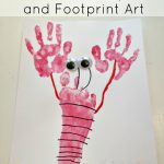 Lobster Handprint and Footprint Art 150x150 Summer Reading Log Gift