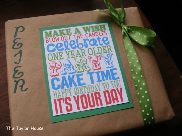  Frugal Gift Wrapping Idea