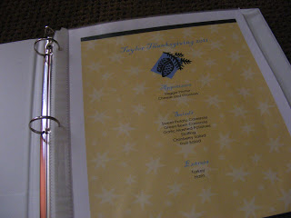  Thanksgiving Menu