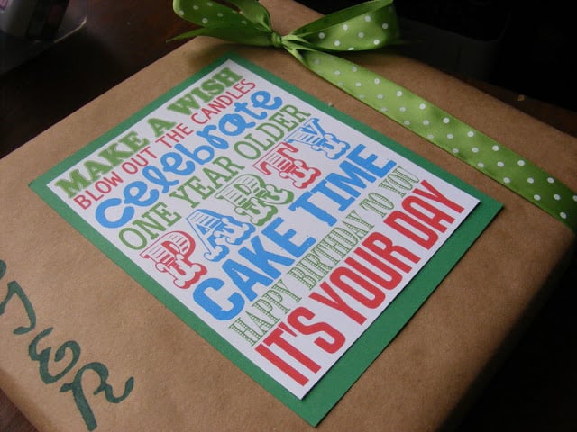  Frugal Gift Wrapping Idea