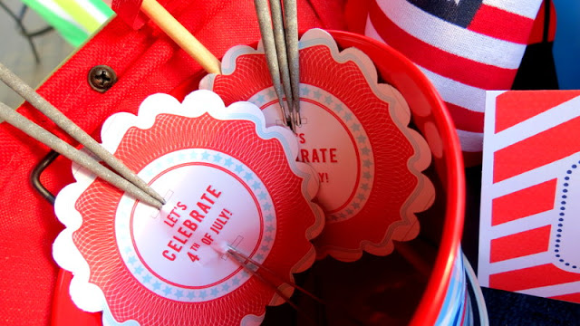  4th of July Fireworks basket