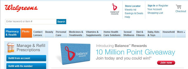 Save with Walgreens #BalanceRewards Loyalty Card