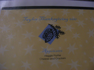  Thanksgiving Menu