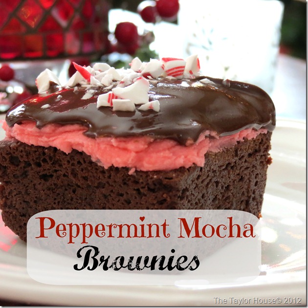 Peppermint Mocha Brownies