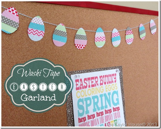 Egg Garland thumb Washi Tape Easter Egg Garland Tutorial