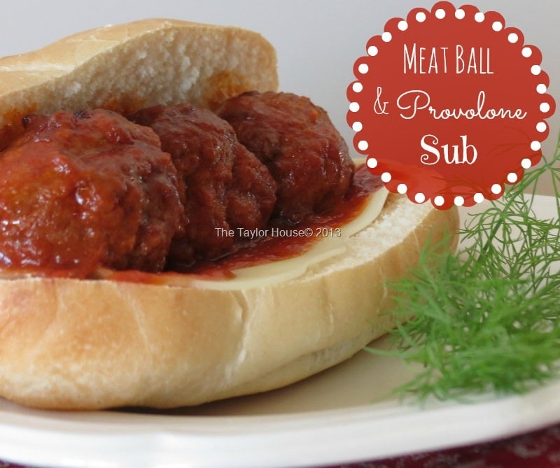 Meatball and Provolone Sub Sandwich Recipe The Taylor House