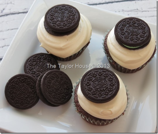 Chocolate Mint Oreo cupcake recipe, Oreo cupcakes