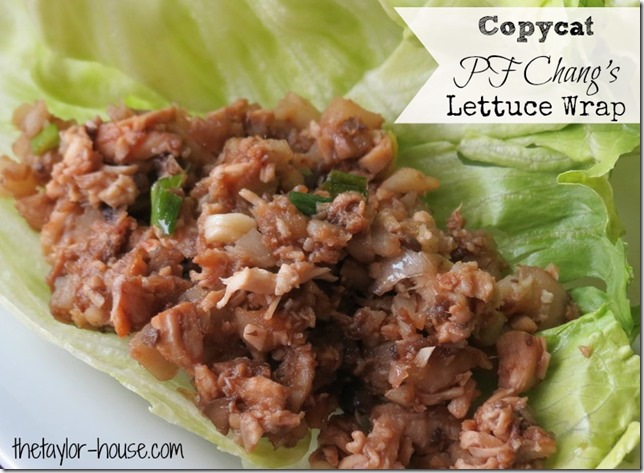 PF Chang lettuce Wrap