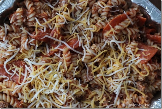 Freezer Meals, Pizza Casserole