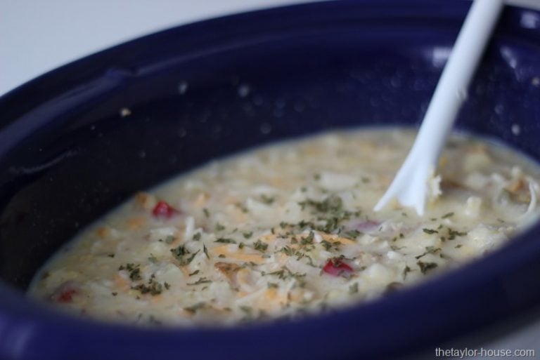 Slow Cooker Cheesy Hashbrown Soup