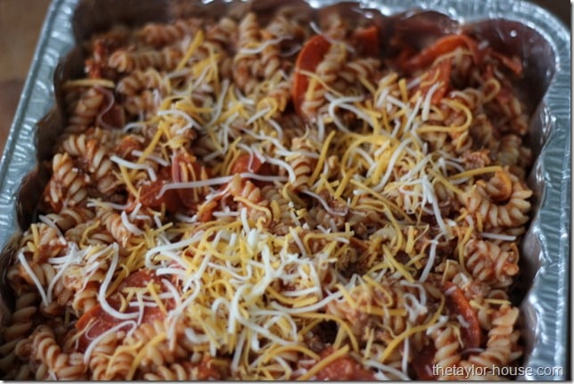 Freezer Meals, Pizza Casserole