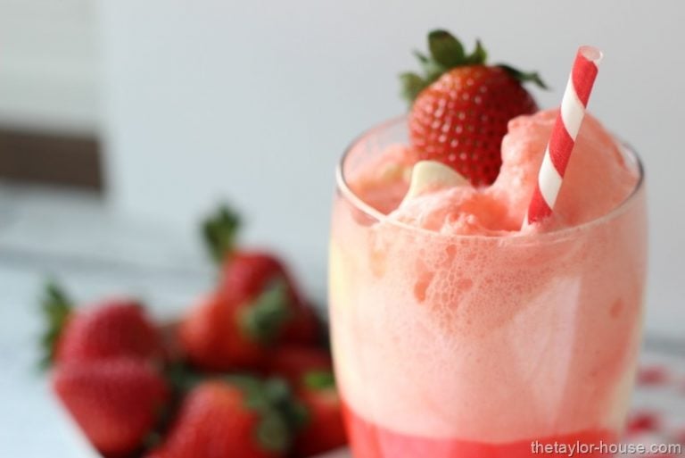Strawberry Ice Cream Float