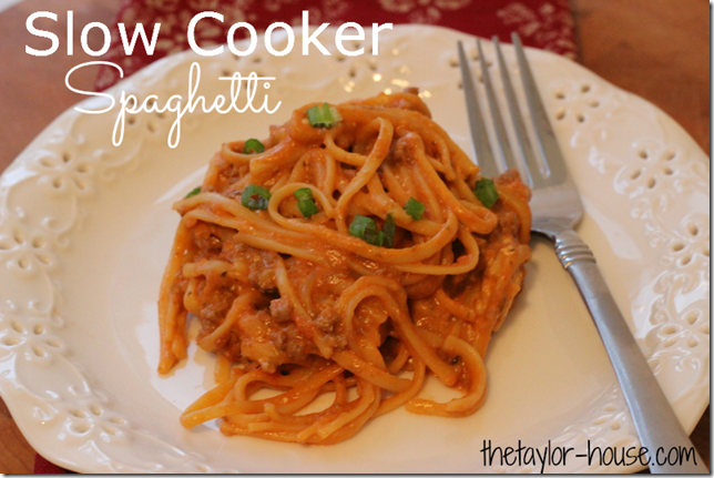 Slow Cooker Spaghetti, Slow Cooker Recipes