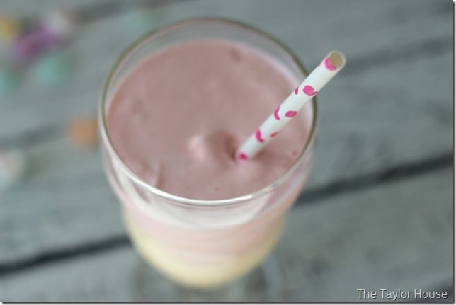 Strawberry Ice Cream Shake, Valentine Shake, Layered Shake
