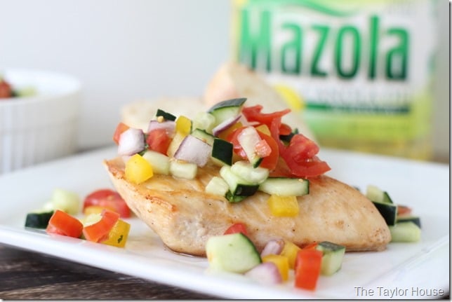 Healthy Recipes, Heart Disease, Baked Chicken, Cucumber Salsa, Mazola Cooking Oil