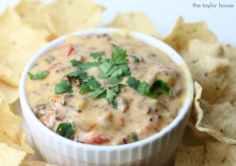Delicious Appetizer or Snack Recipe: Hamburger Queso Dip with Rotel