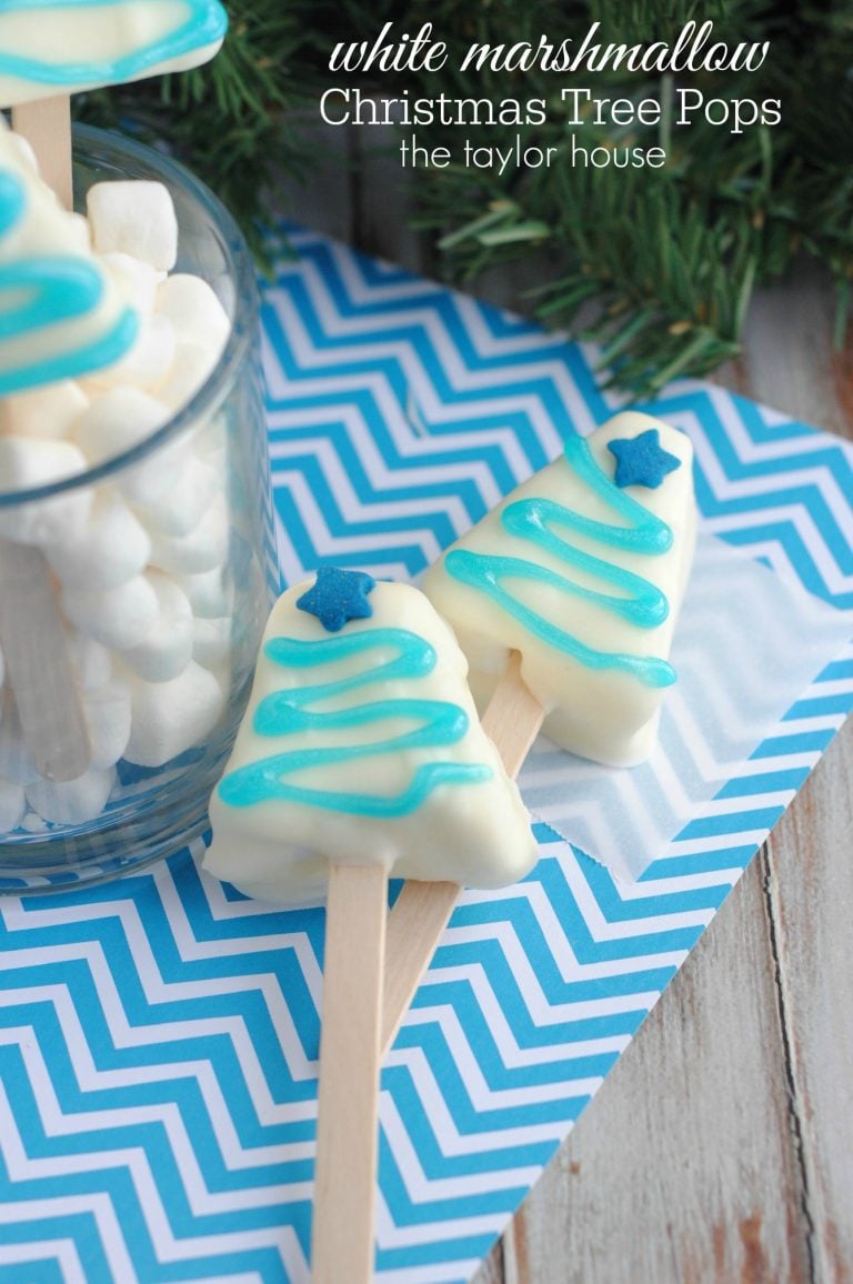 White Marshmallow Christmas Tree Pop