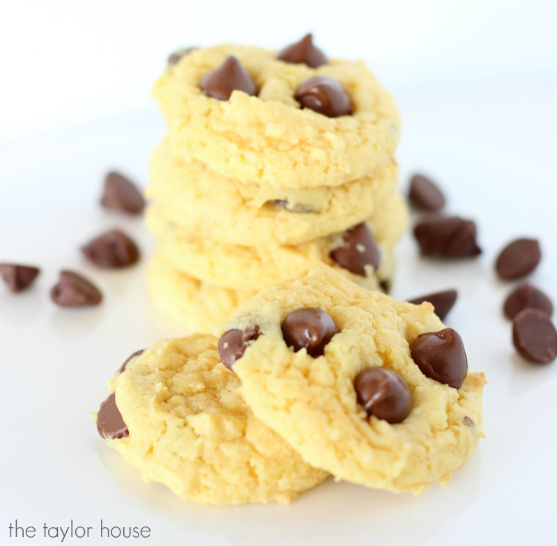 Delicious and Easy to make Cake Mix Chocolate Chip Cookies!