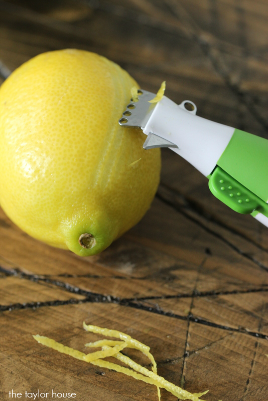 Delicious Lemon drop Margarita with Candy Lemon Peel!