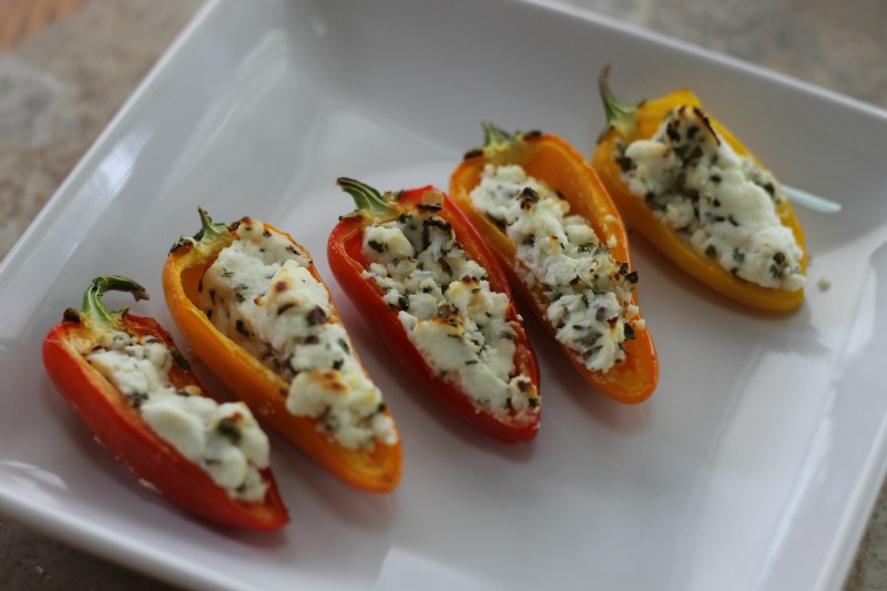 goat cheese appetizer stuffed pepper