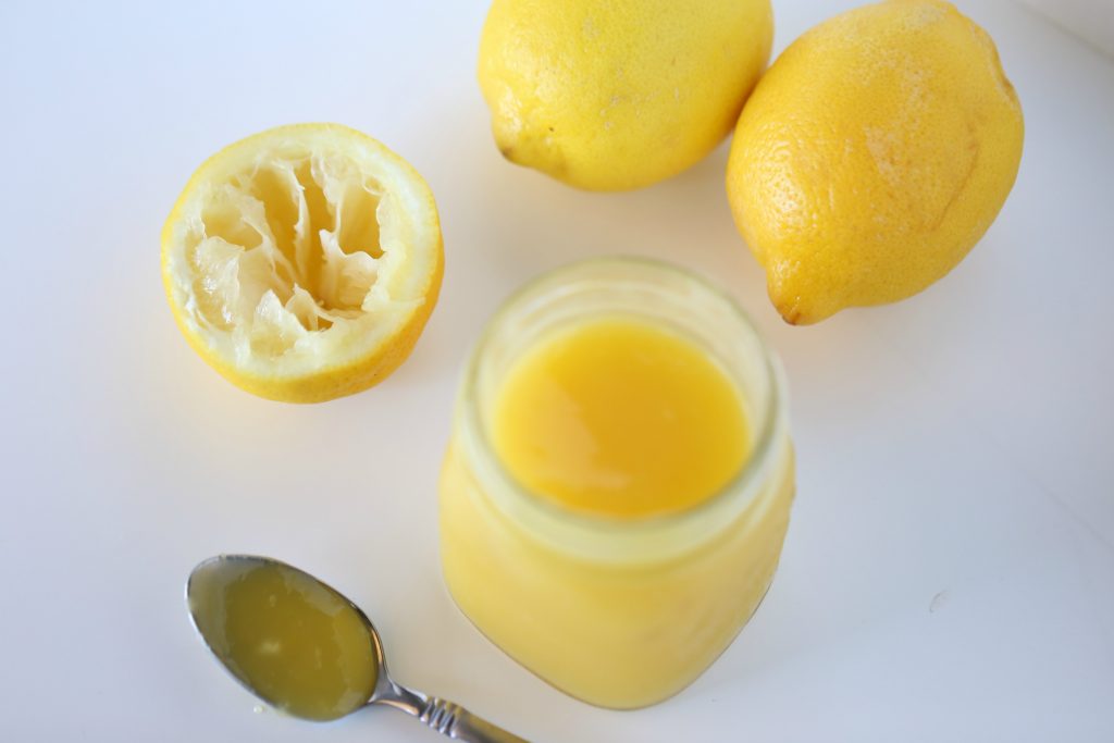 Delicious and creamy Homemade Lemon Curd.