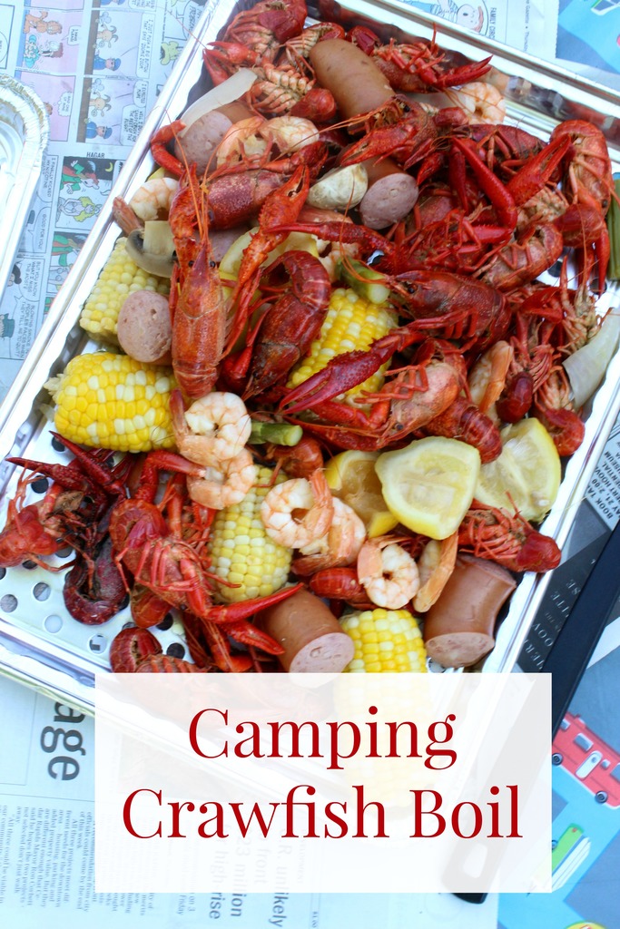 Ébullition des écrevisses de camping