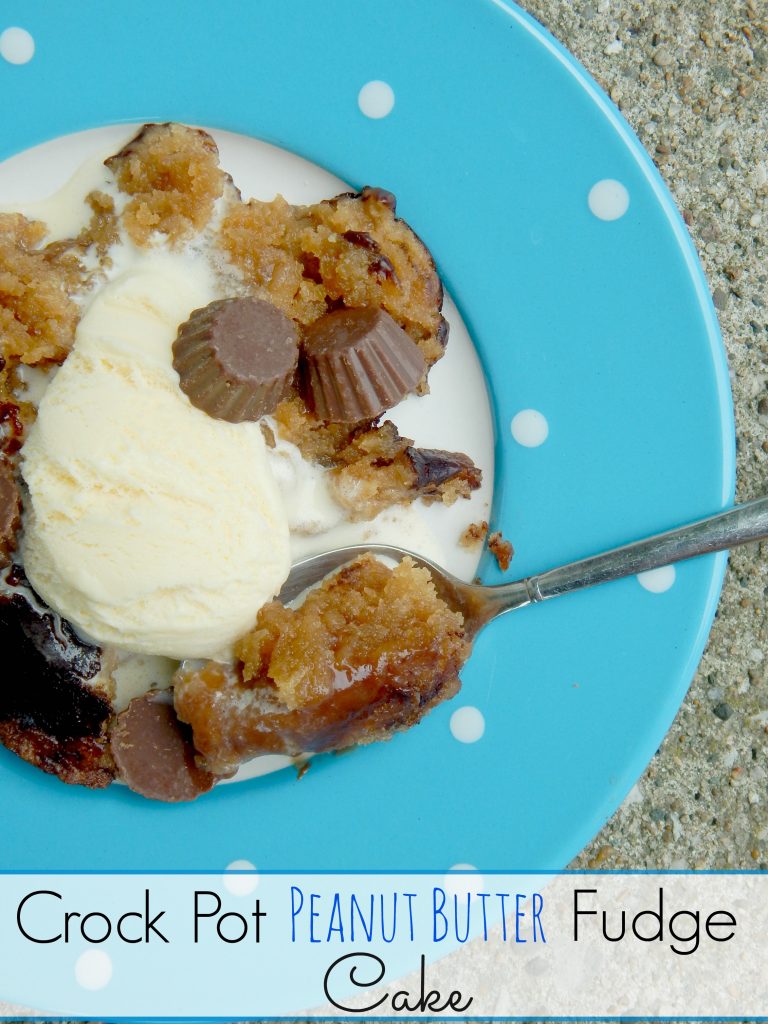 Crock Pot Peanut Butter Fudge Cake {The Taylor House}