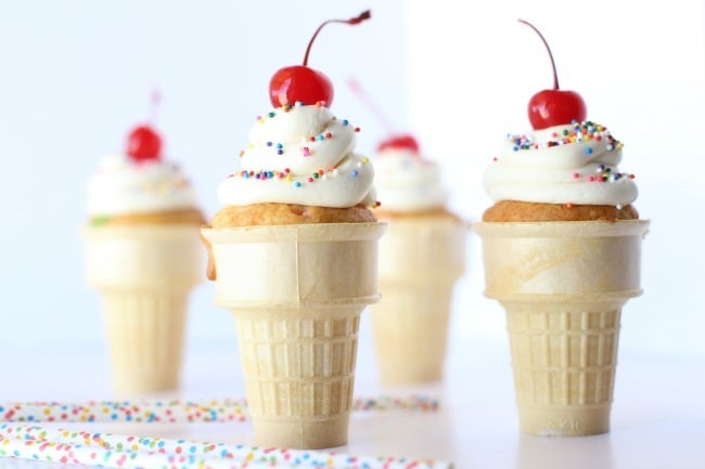 Ice Cream Cone Cupcakes