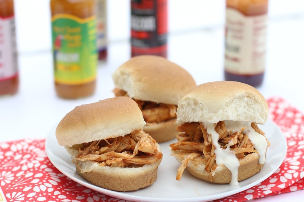 Slow Cooker Buffalo Chicken Sliders