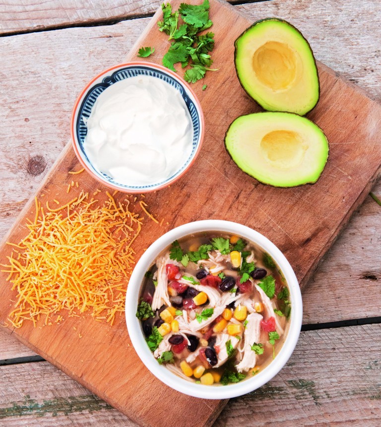 Slow Cooker Chicken Taco Soup