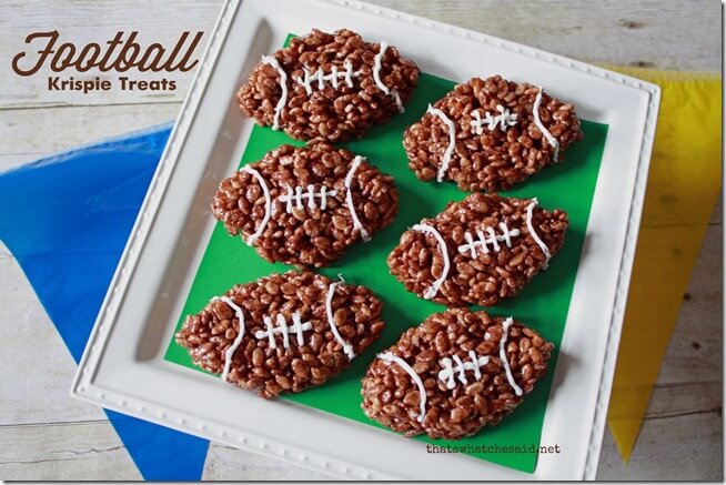 Football Krispie Treats