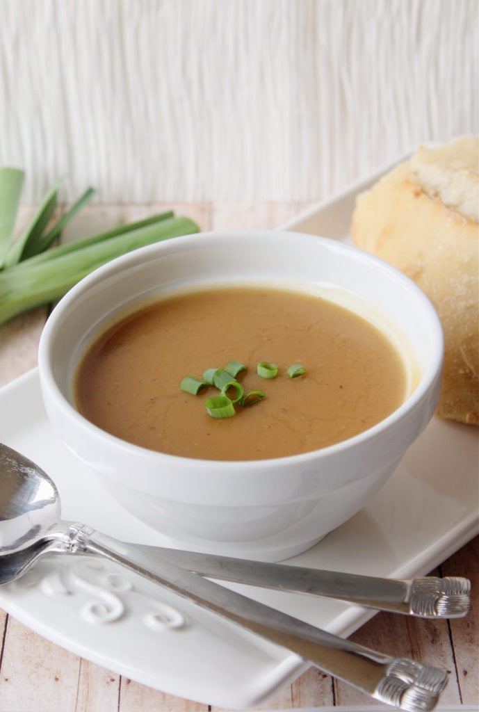 Creamy Roasted Potato Leek Soup