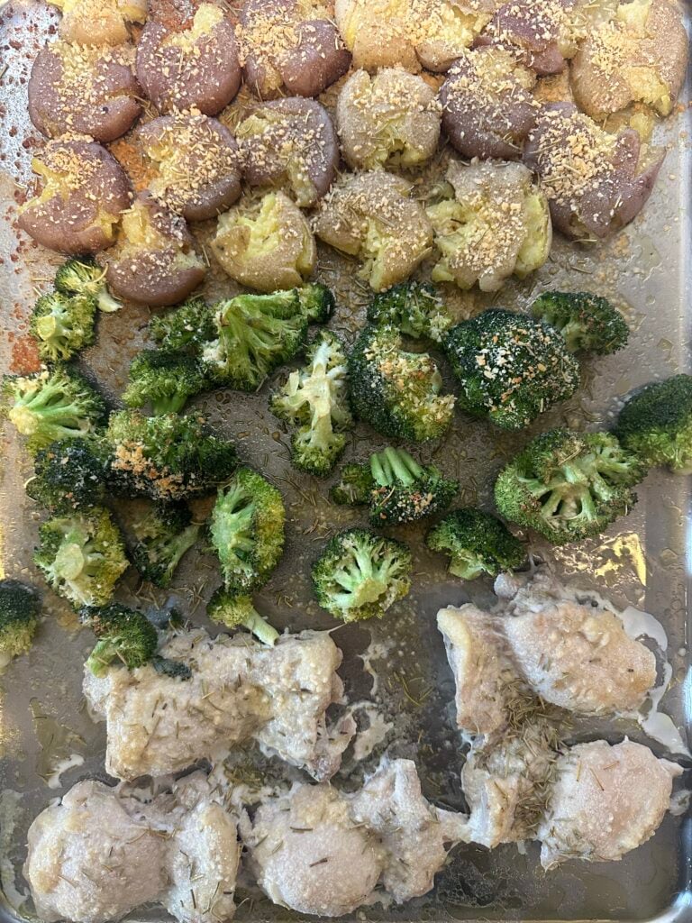Quick and Easy Garlic Parmesan Chicken Sheet Pan Dinner