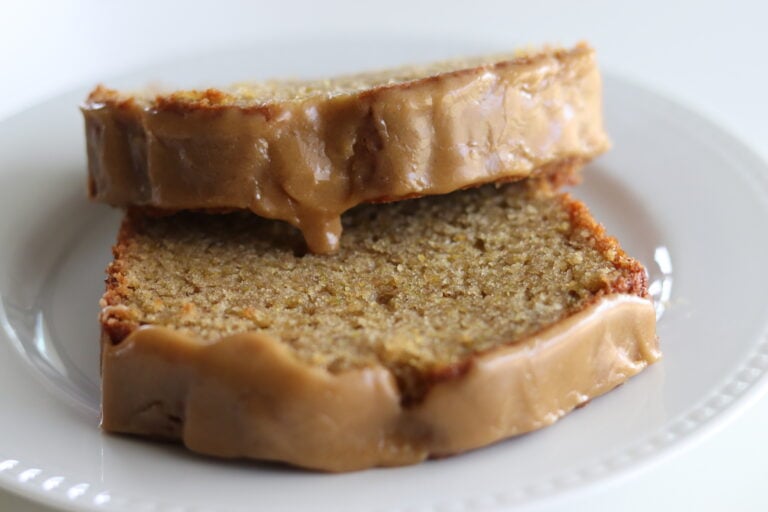 Zucchini Bread (with maple bown sugar icing)