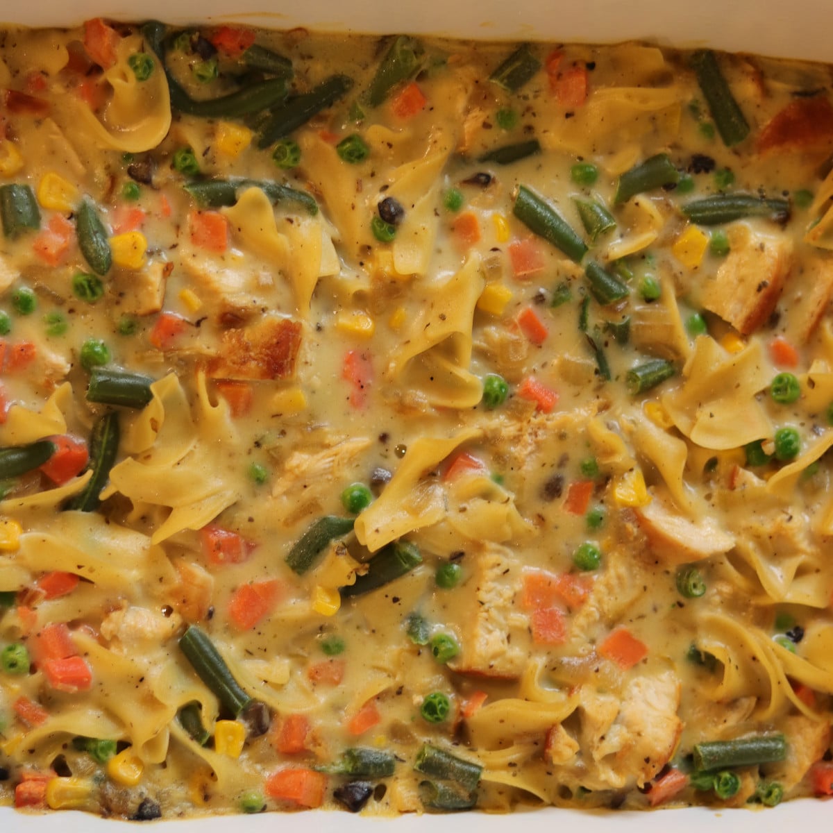 Easy Chicken Noodle Casserole (Creamy Comfort Food)