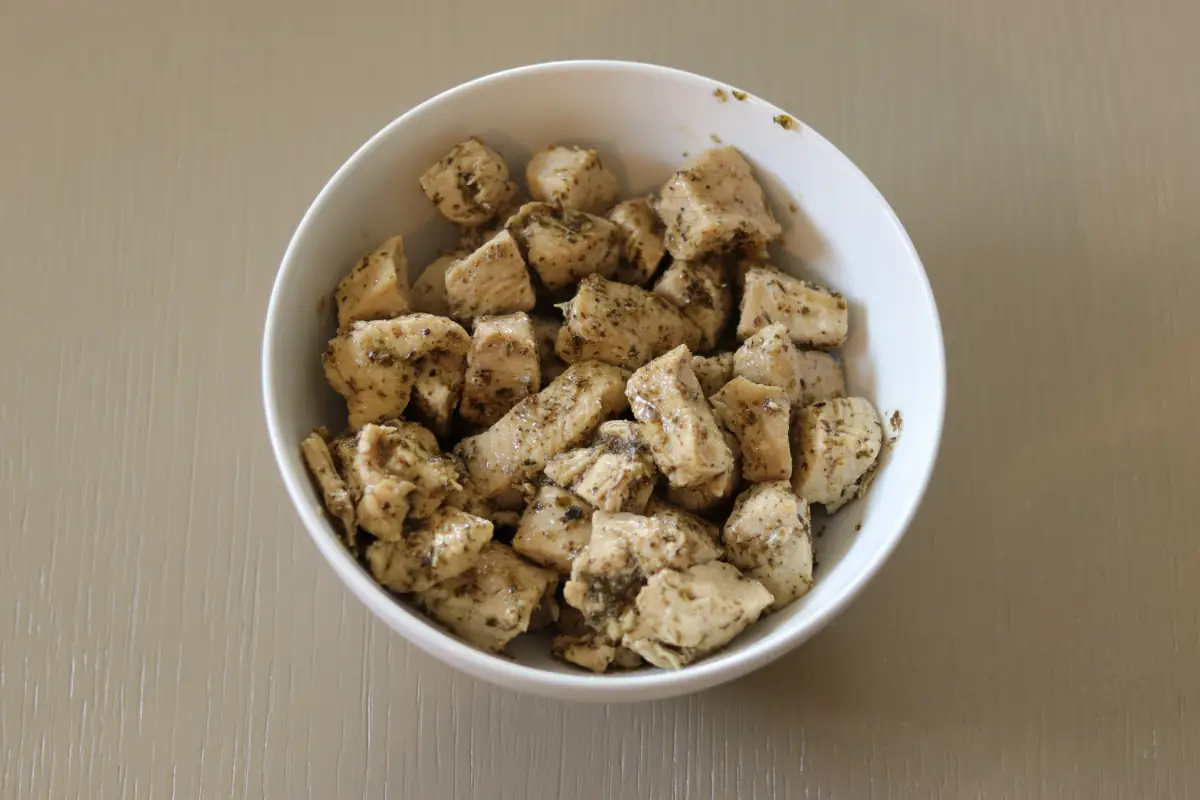 Chicken that has been set aside. 